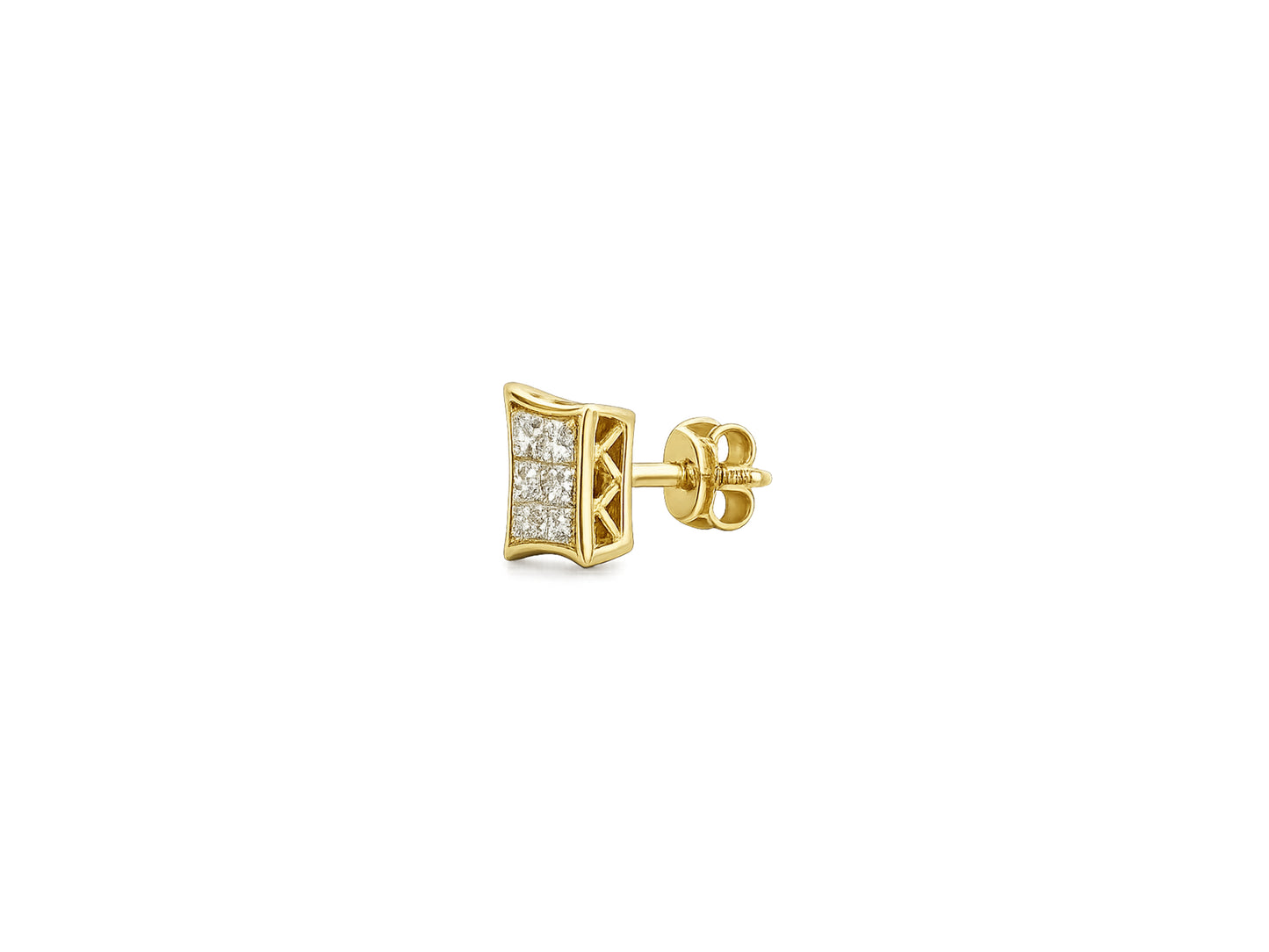 Diamond Cluster Stud Earrings