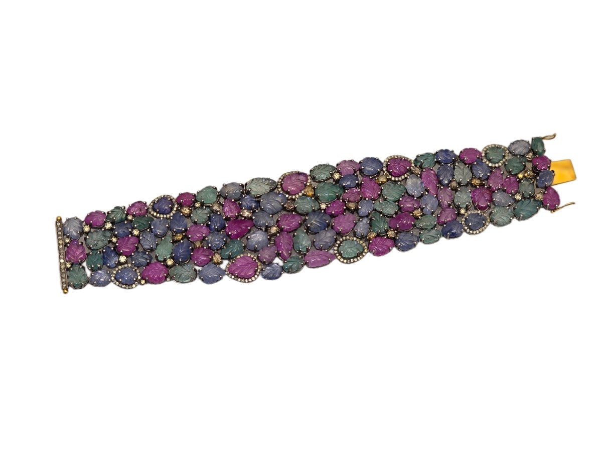 MULTI STONE DIAMOND BRACELET IN W VICTORIAN