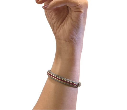 RUBY DIAMOND BANGLE IN Y VICTORIAN