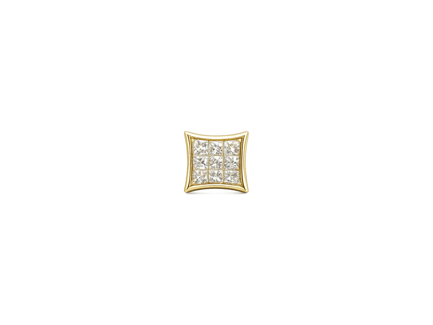 Diamond Cluster Stud Earrings