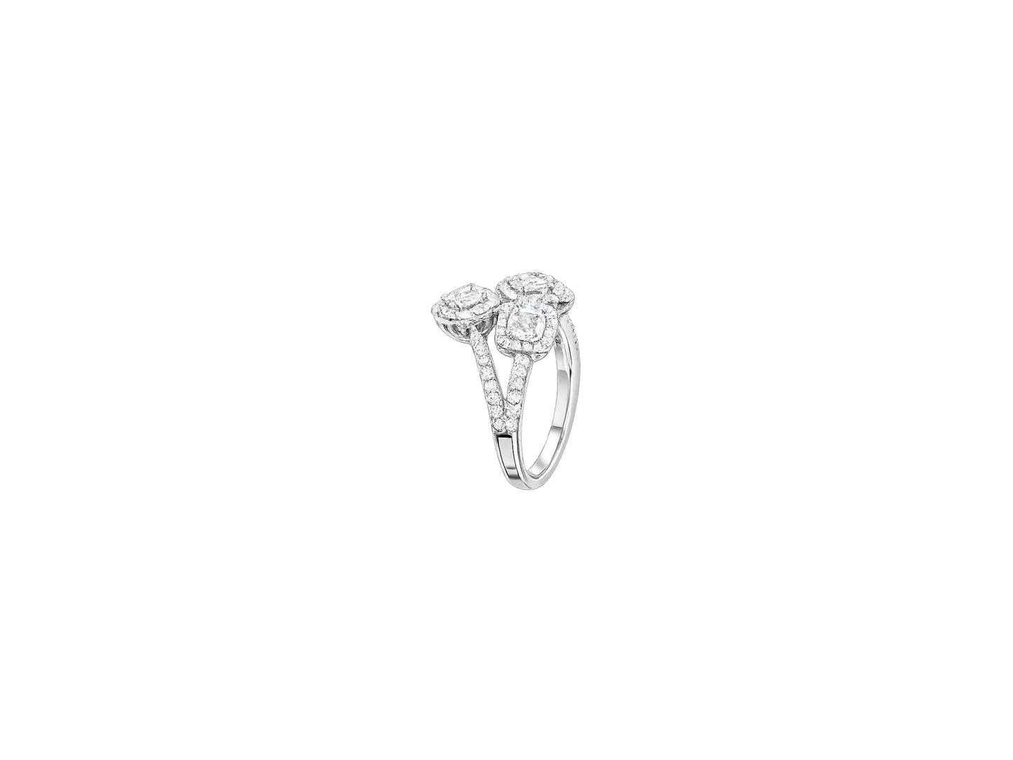 Diamond Trio Cluster Ring