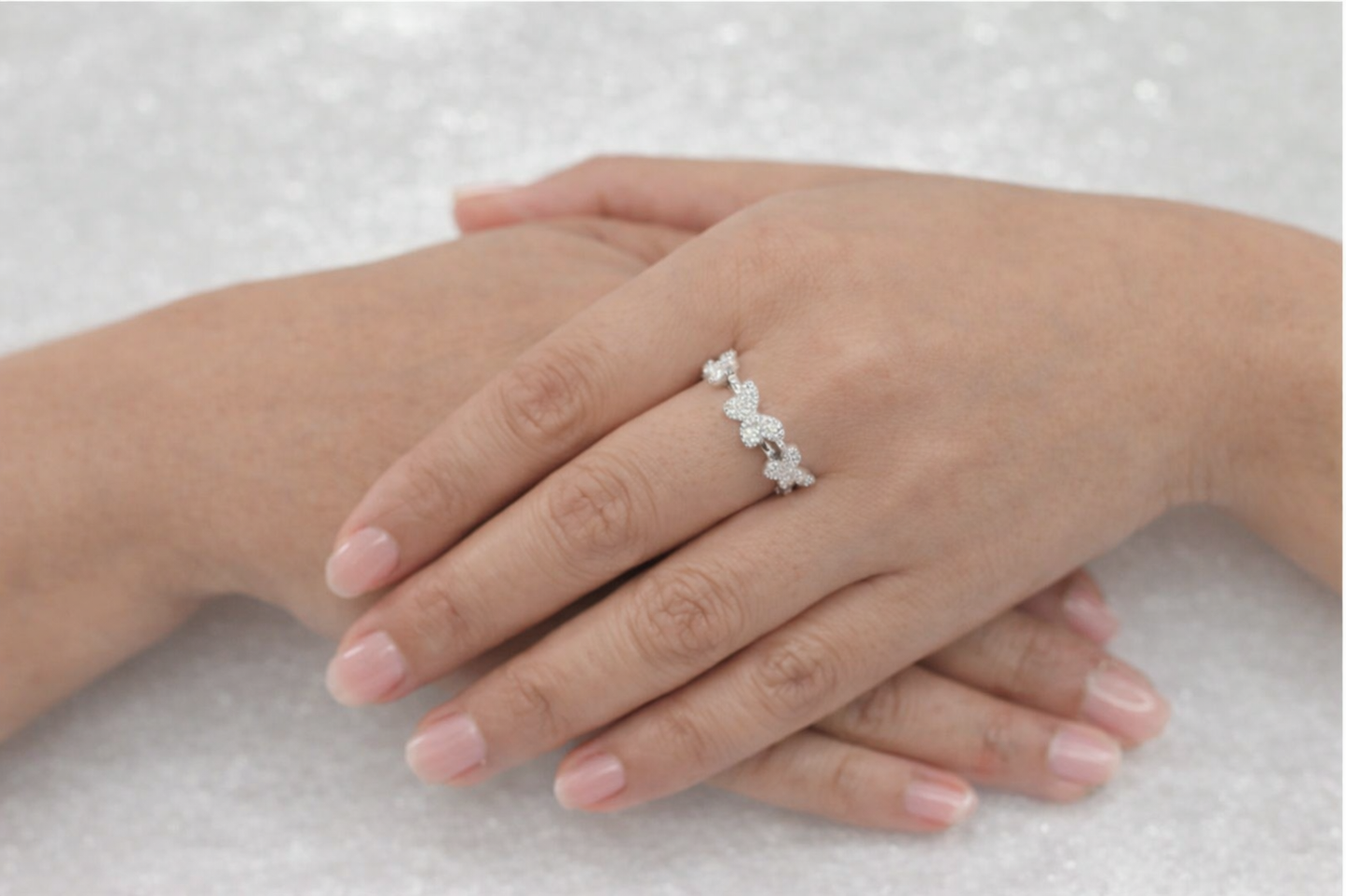 Pavé Diamond Butterfly Band