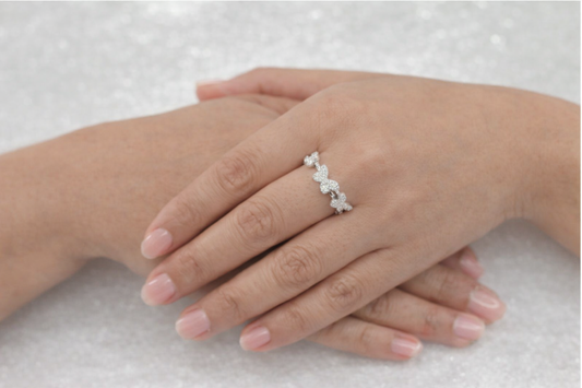 Pavé Diamond Butterfly Band