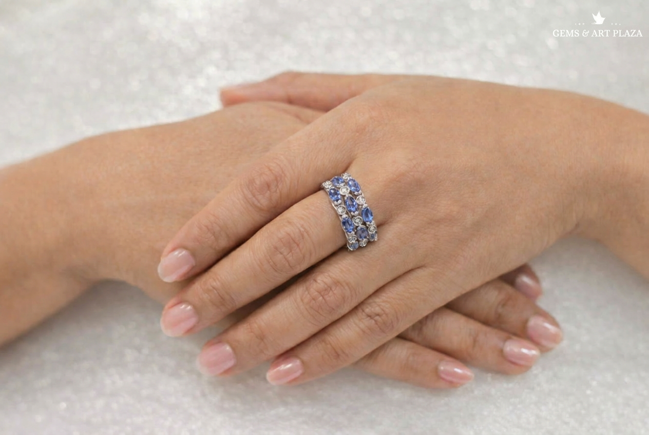 Tanzanite Diamond Eternity Ring