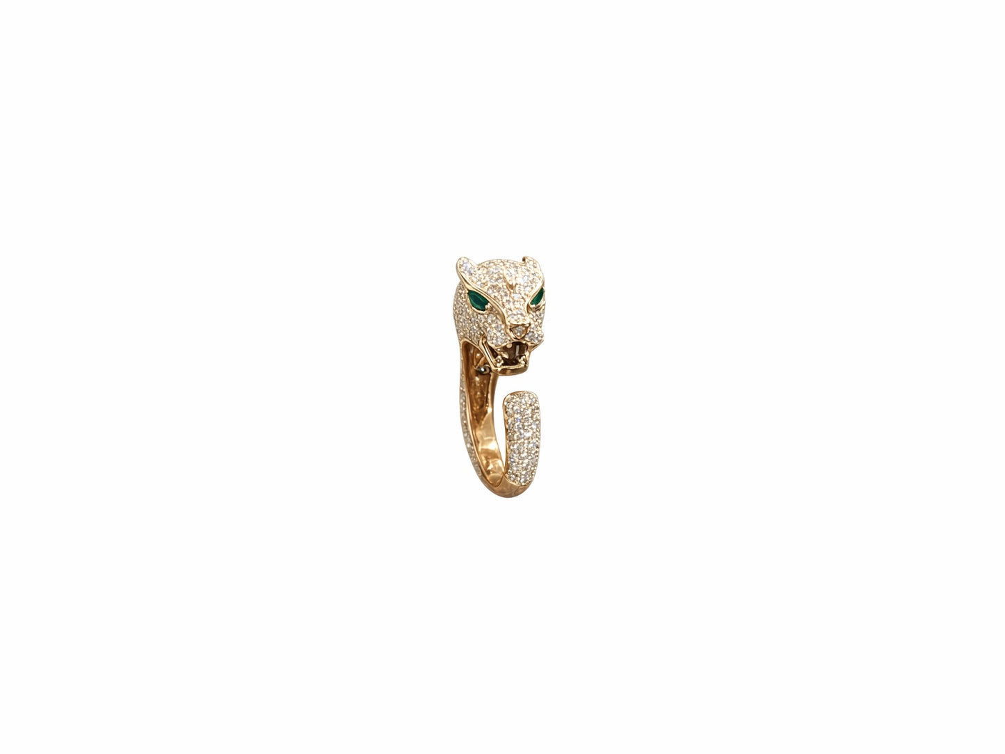 Panther Pavé Diamond Ring
