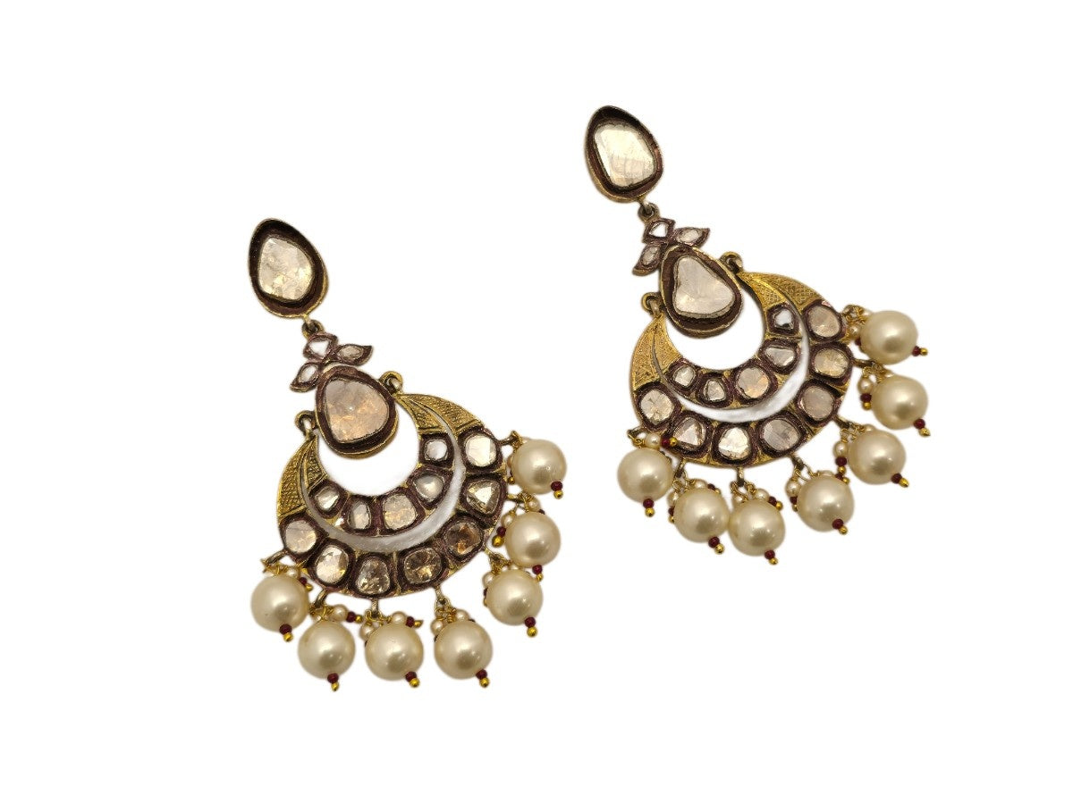 POLKI EARRING IN VICTORIAN