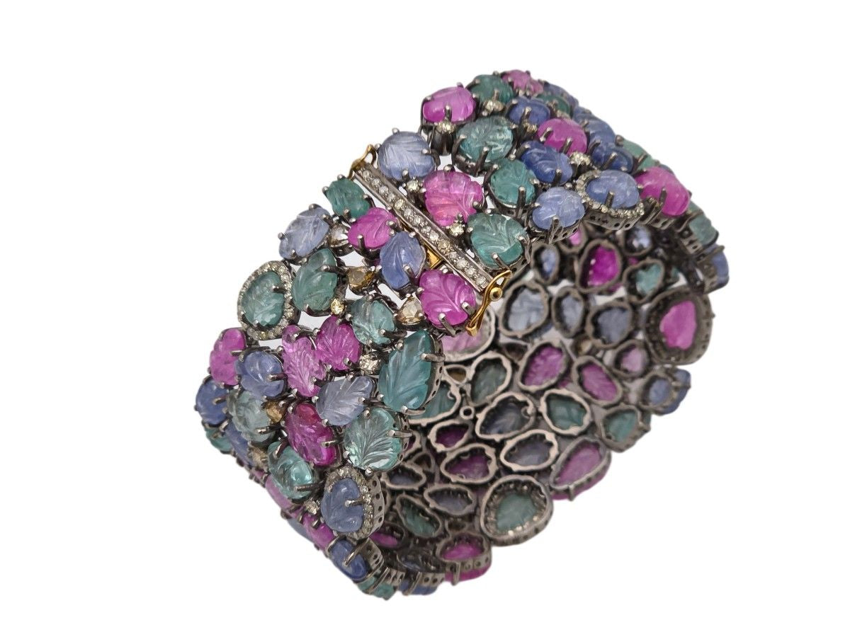 MULTI STONE DIAMOND BRACELET IN W VICTORIAN